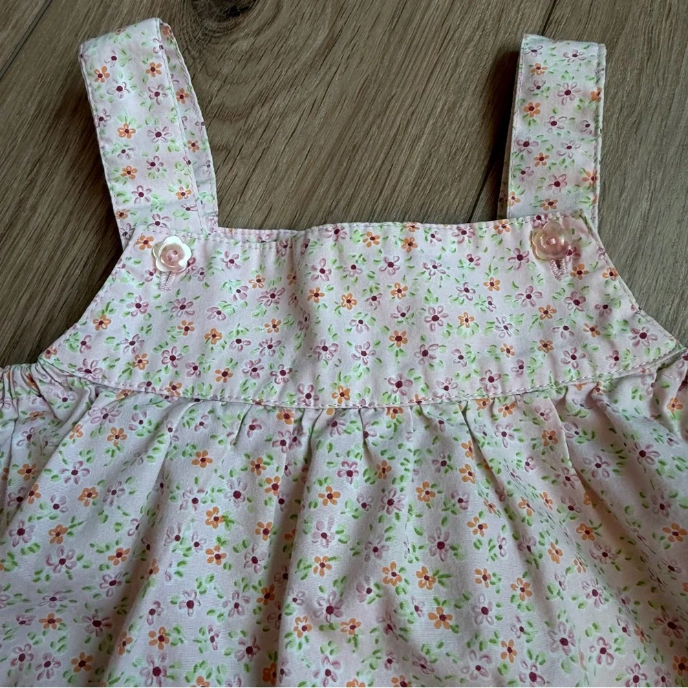 Carter’s Vintage Baby Girl Two- Piece Outfit Bloomers 24 Months Pink Floral